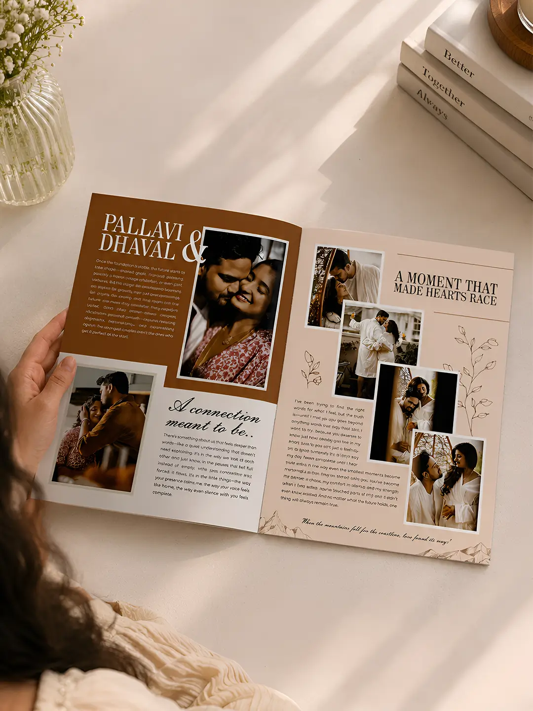 Marriage Magazine – Custom 8-Page A4 Couple Magazine | Unique Wedding & Anniversary Gift