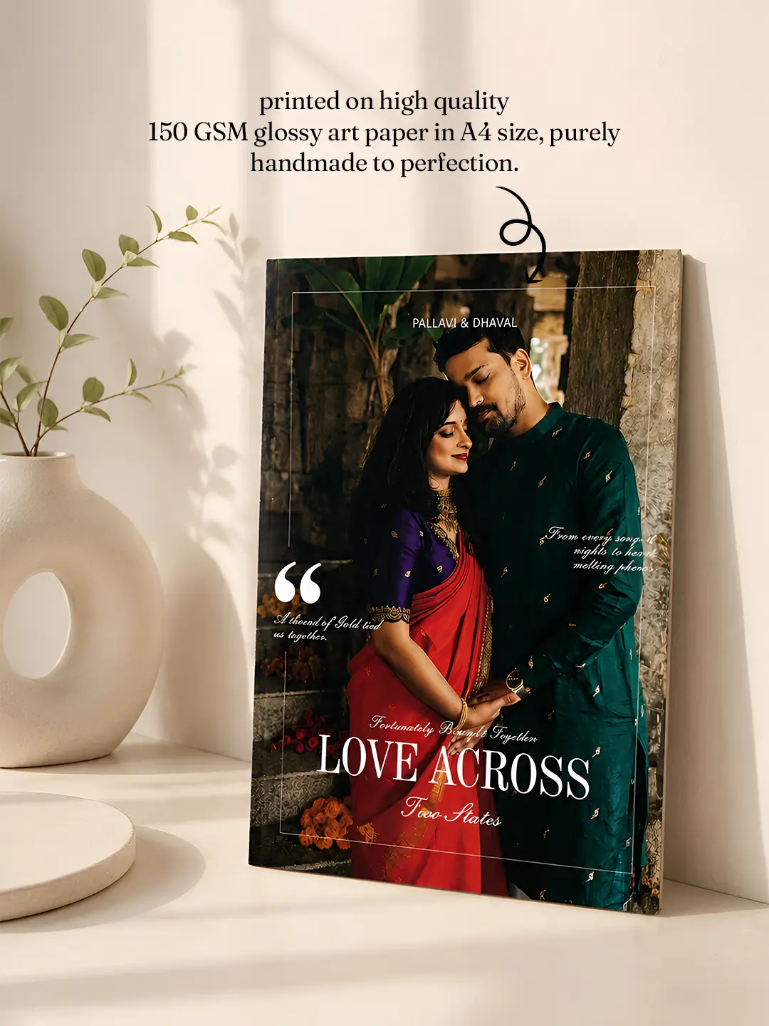 Marriage Magazine – Custom 8-Page A4 Couple Magazine | Unique Wedding & Anniversary Gift
