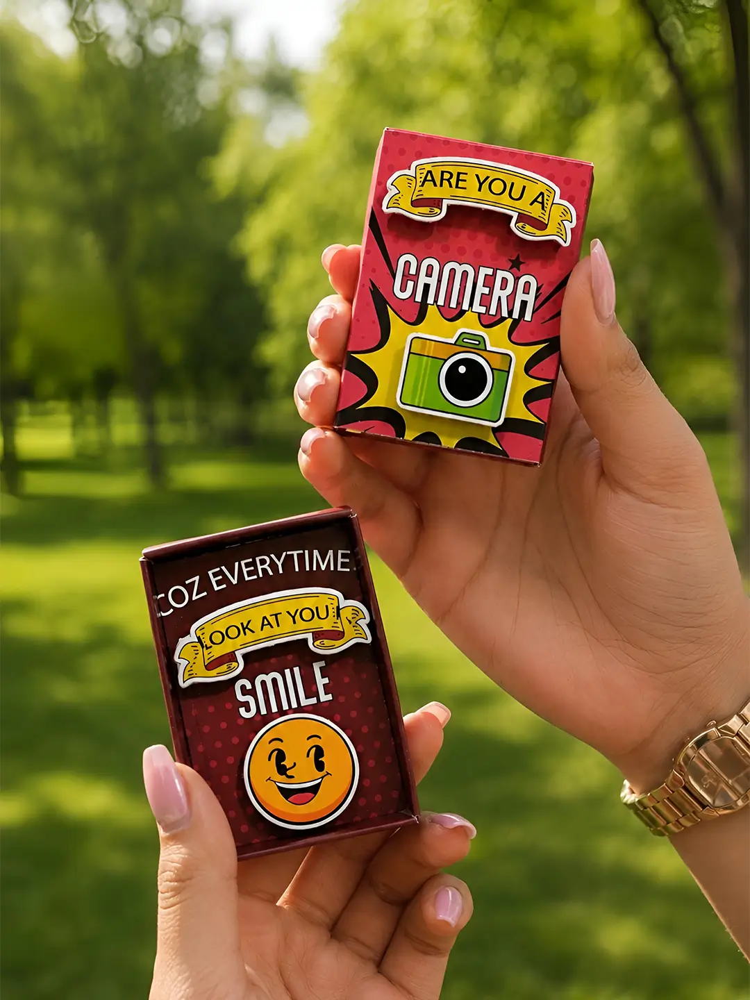 Are You a Camera Matchbox Fridge Magnet – Cute “Smile” Pick-Up Line Gift Magnet
