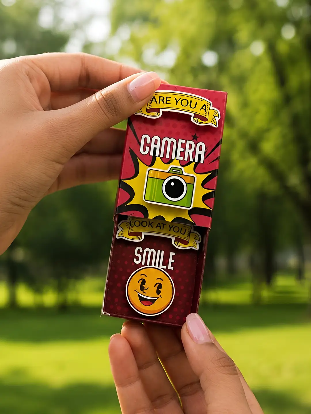 Are You a Camera Matchbox Fridge Magnet – Cute “Smile” Pick-Up Line Gift Magnet