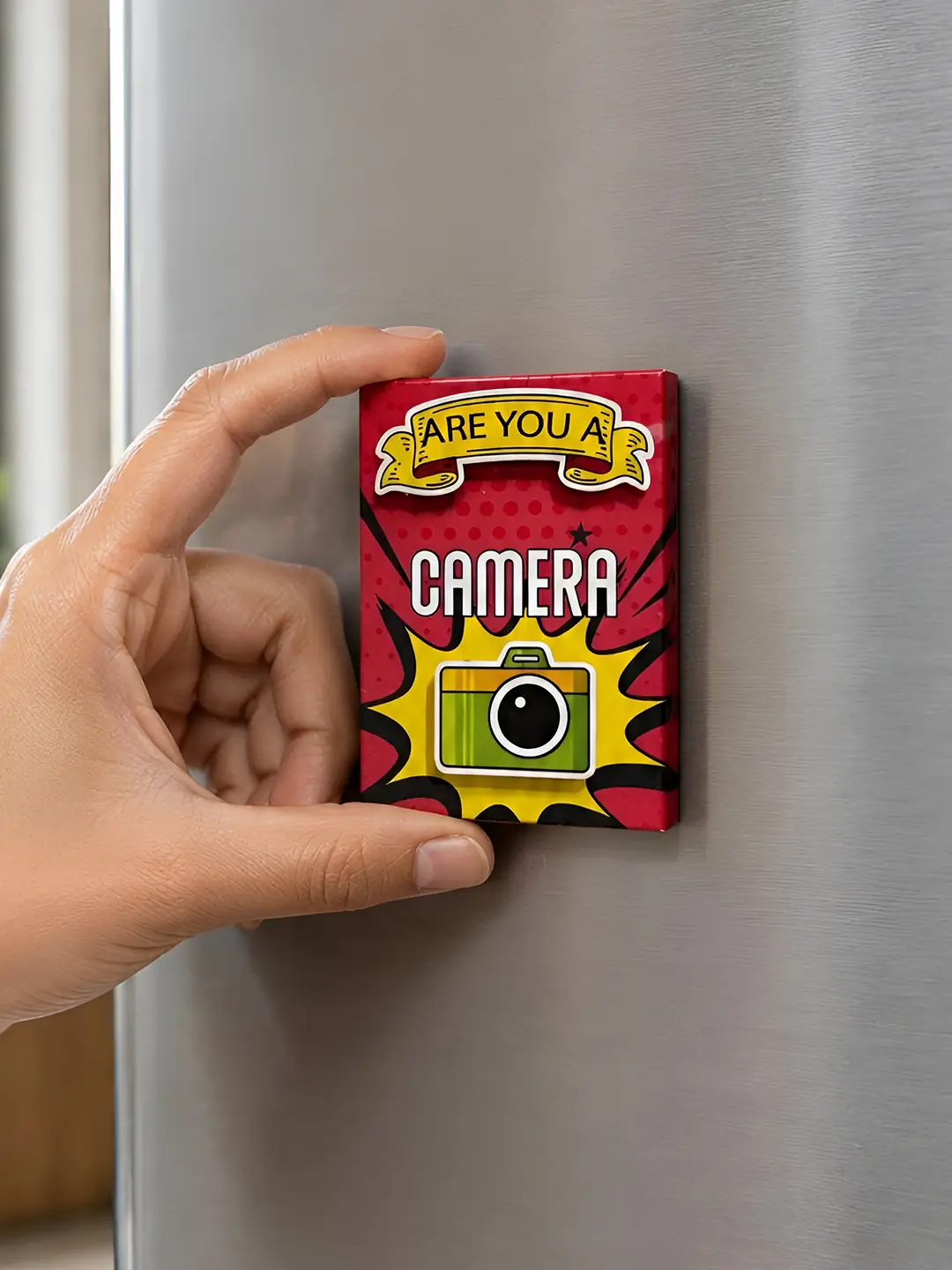 Are You a Camera Matchbox Fridge Magnet – Cute “Smile” Pick-Up Line Gift Magnet