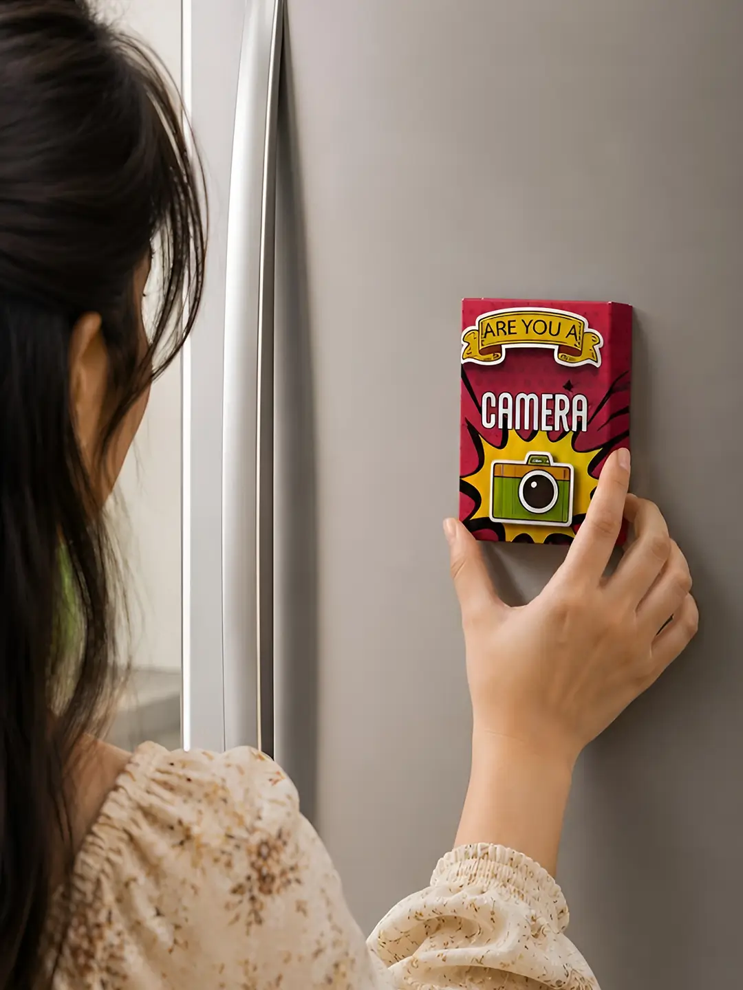 Are You a Camera Matchbox Fridge Magnet – Cute “Smile” Pick-Up Line Gift Magnet