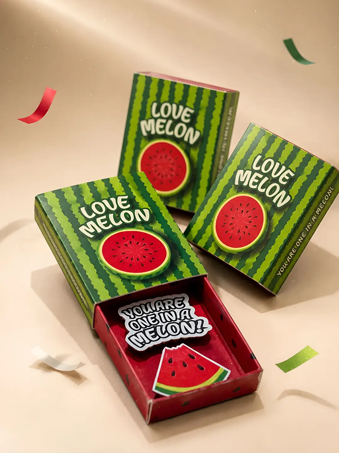Watermelon Matchbox Fridge Magnet – Cute Sliding Mini Matchbox Magnet | Fun Kitchen Decor & Gift