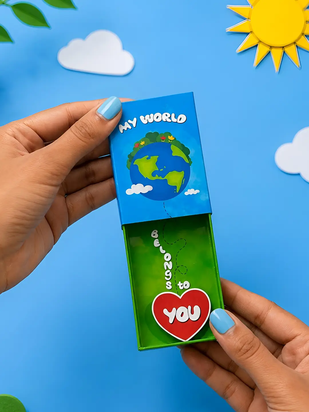 My World Belongs to You Matchbox Fridge Magnet – Cute Romantic Love Gift