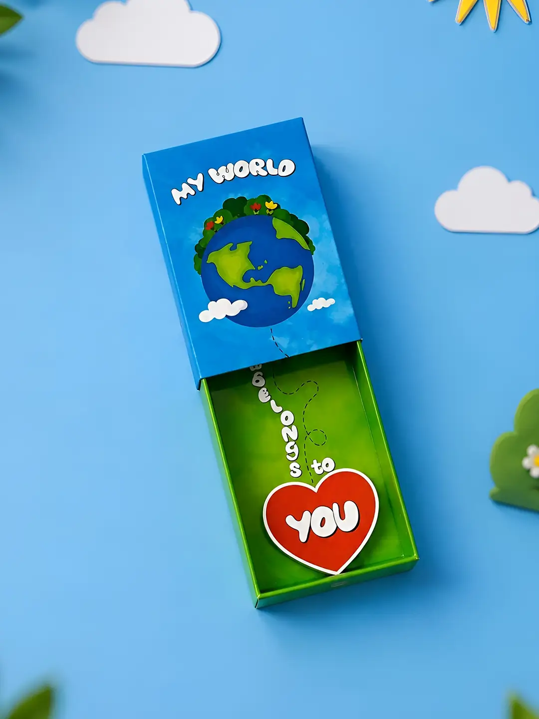 My World Belongs to You Matchbox Fridge Magnet – Cute Romantic Love Gift