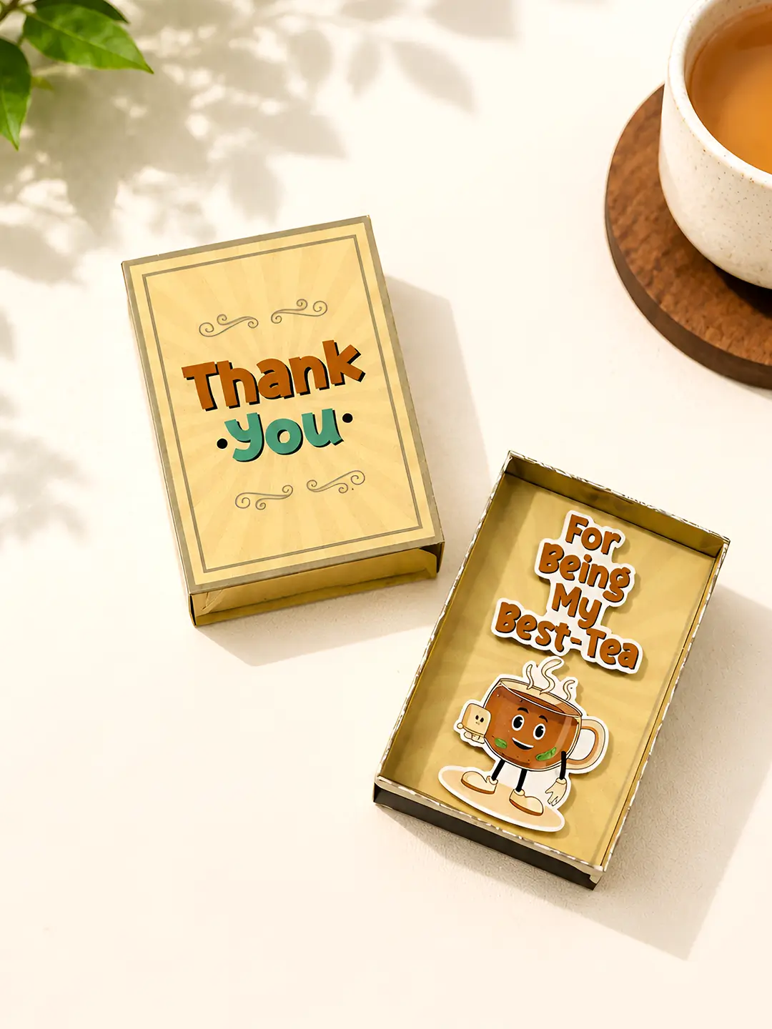 Thank You Best-Tea Matchbox Fridge Magnet – Cute Bestie Appreciation Gift