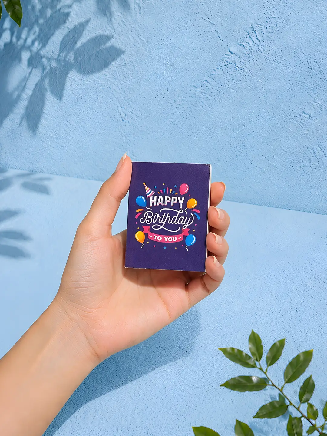 Medium Birthday Full Photo Album customized with 12 full-size photos and personalized cover
