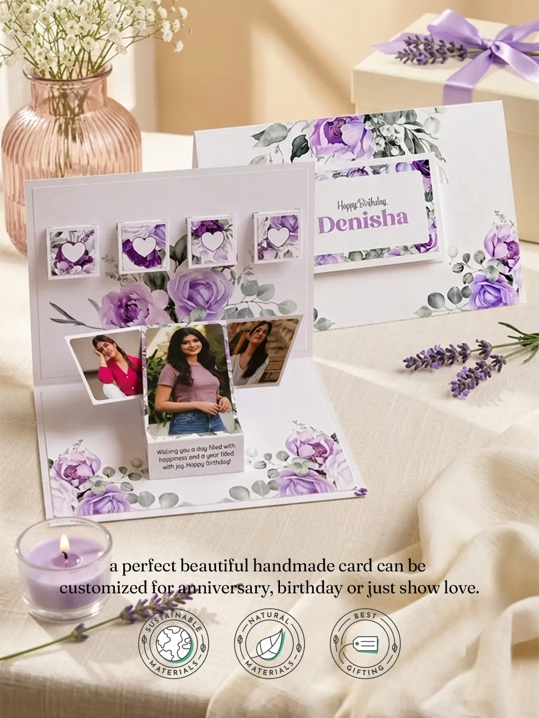 Memory Lane Photo Card – Personalized 9 Photo Greeting Card for Every Occasion