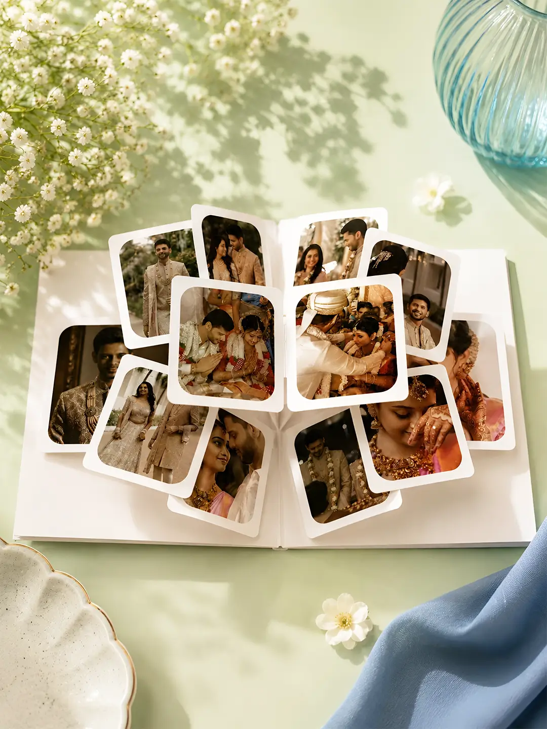 Photo Popup Card – Personalized 12 Photo Pop-Up Greeting Card for Every