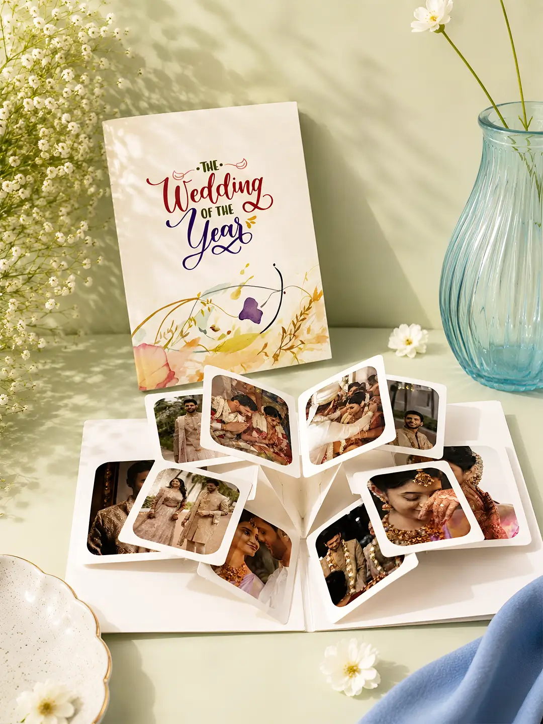 Photo Popup Card – Personalized 12 Photo Pop-Up Greeting Card for Every