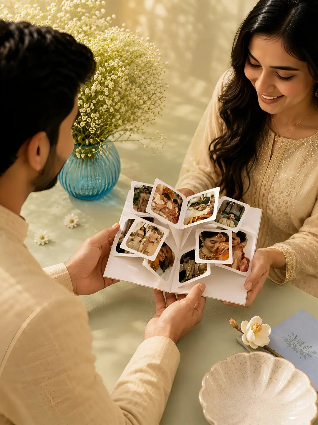 Photo Popup Card – Personalized 12 Photo Pop-Up Greeting Card for Every