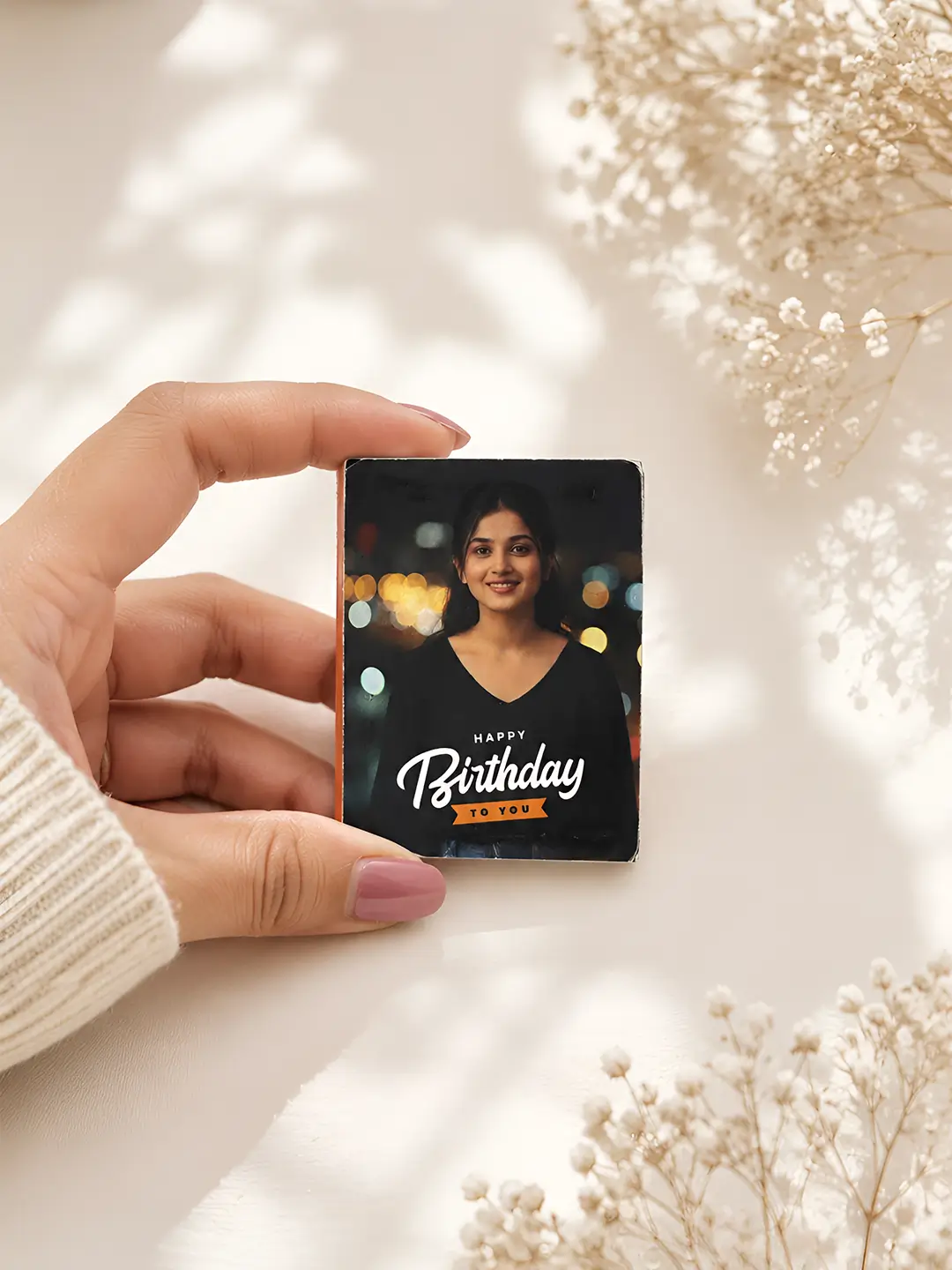 Pocket Birthday Full Photo Album personalized with 20 full-size photos and custom cover