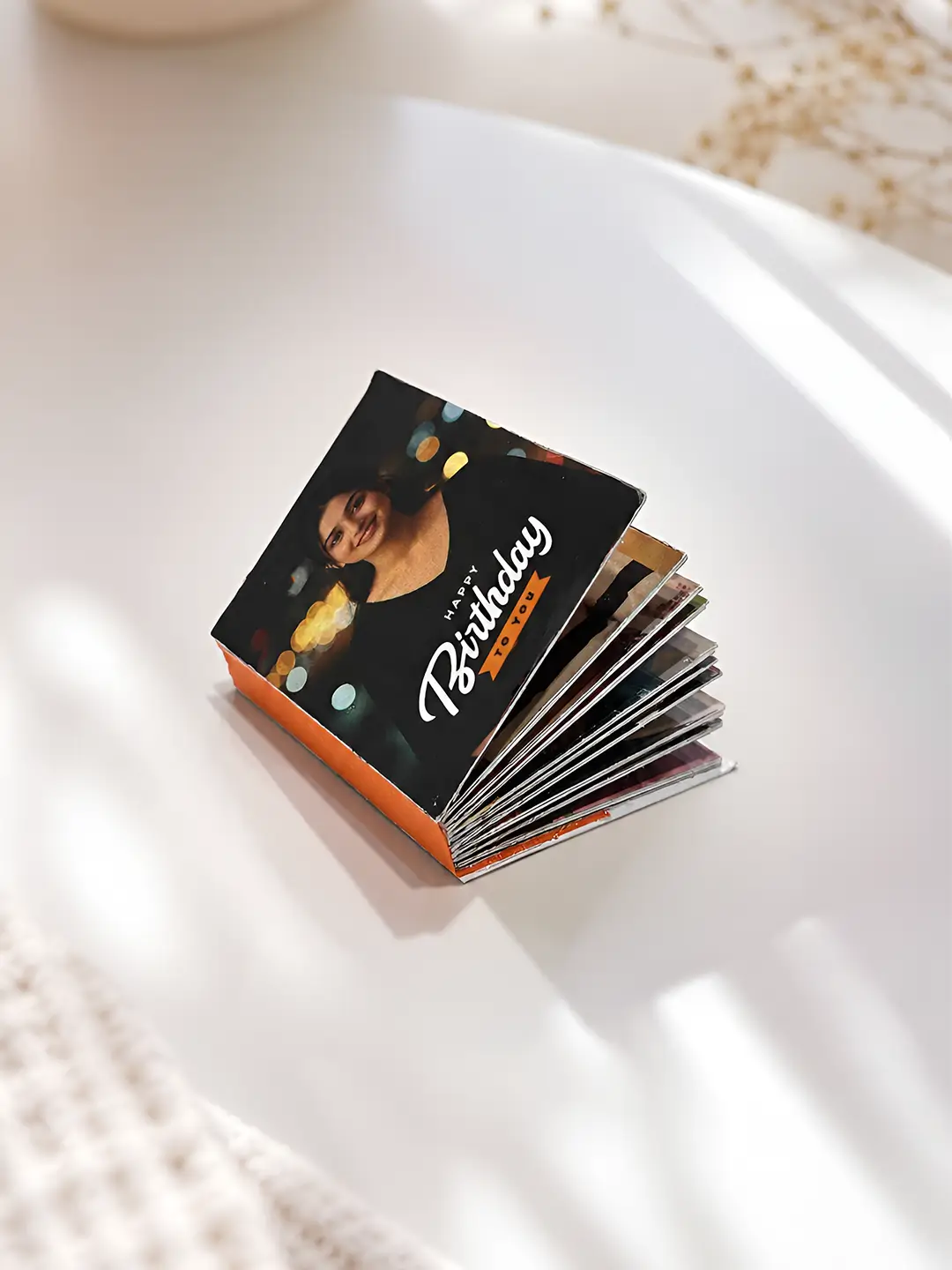 Pocket Birthday Full Photo Album – Personalized 20-Photo Mini Album with Custom Cover