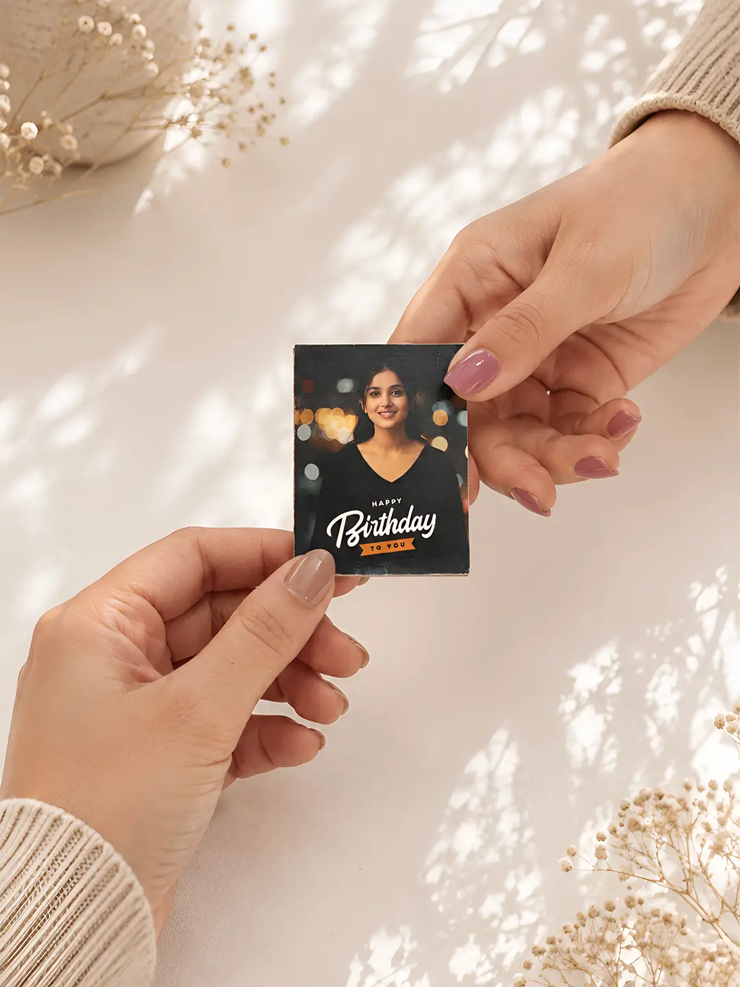 Pocket Birthday Full Photo Album – Personalized 20-Photo Mini Album with Custom Cover