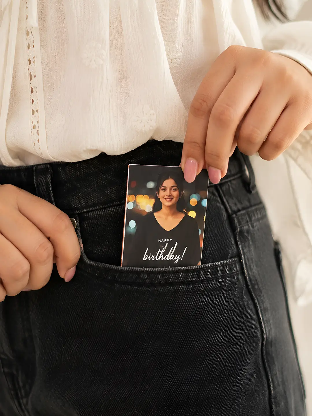 Pocket Birthday Full Photo Album – Personalized 20-Photo Mini Album with Custom Cover