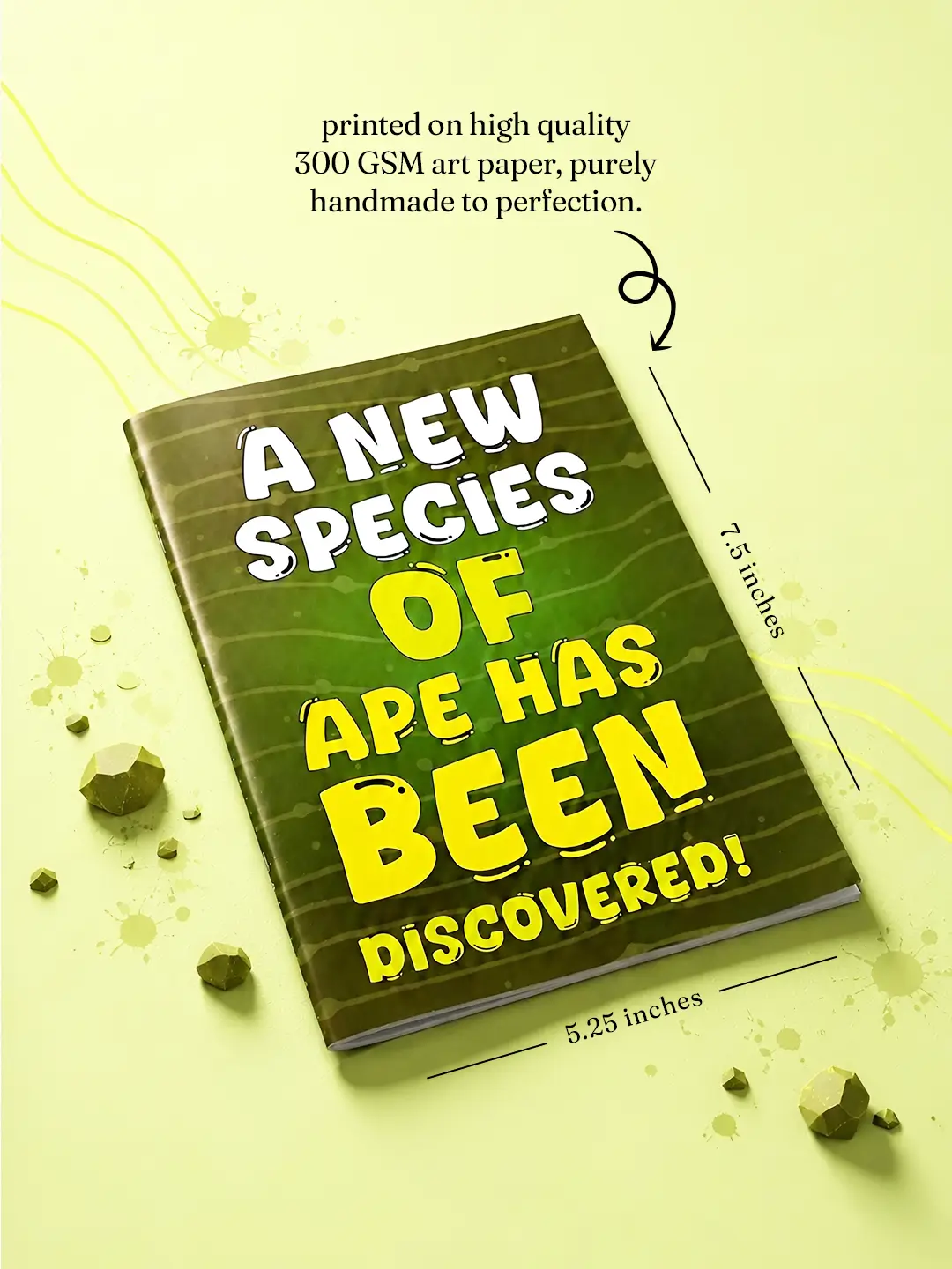 Prank Mirror Card – Funny “A New Species of Ape Has Been Discovered” Mirror Greeting Card