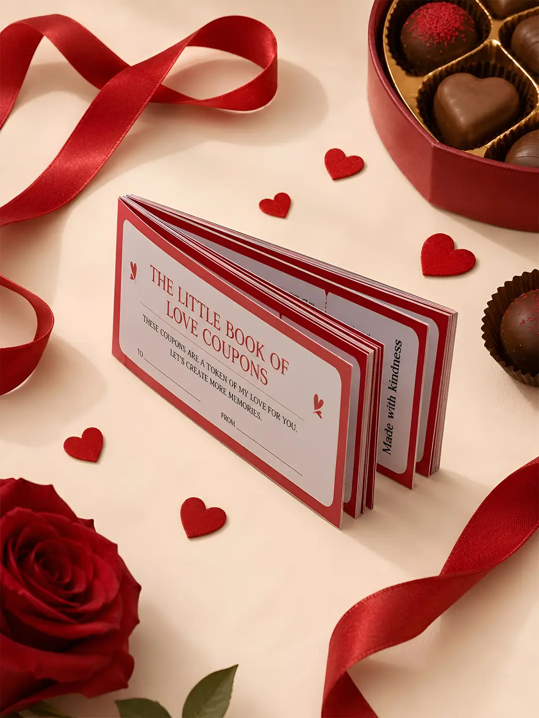 Romantic Coupons – 30 Love Vouchers for Your Loved One | Romantic Coupon Book Gift