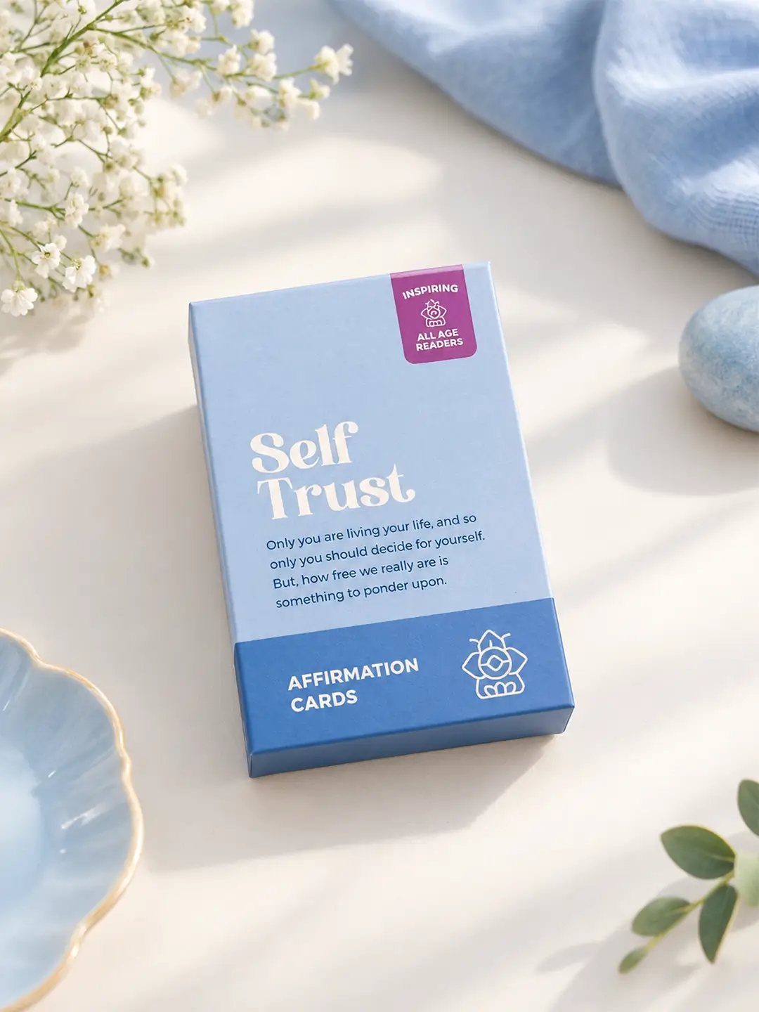 Self Trust Affirmation Cards – 40 Inspirational Cards for Confidence & Positive Thinking