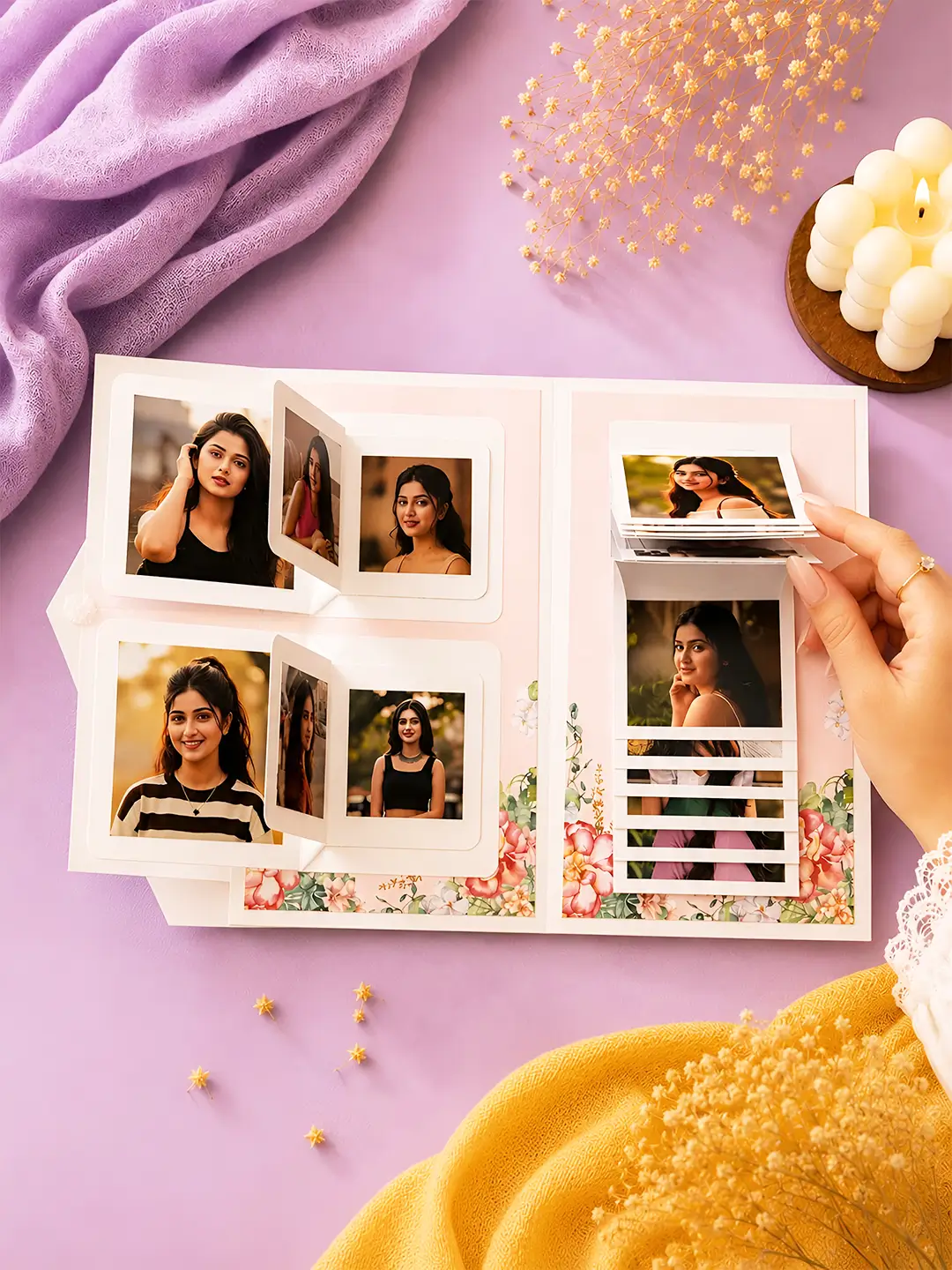 Simple Lapbook Card – Personalized 20 Photo Greeting Card for Every Occasion