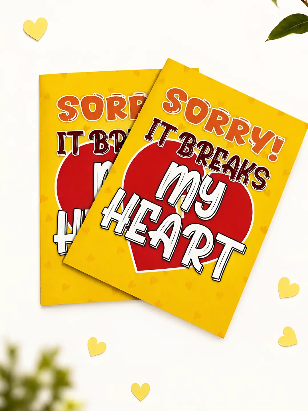 Sorry Mirror Card – Cute Apology Greeting Card with Heartfelt Mirror Surprise