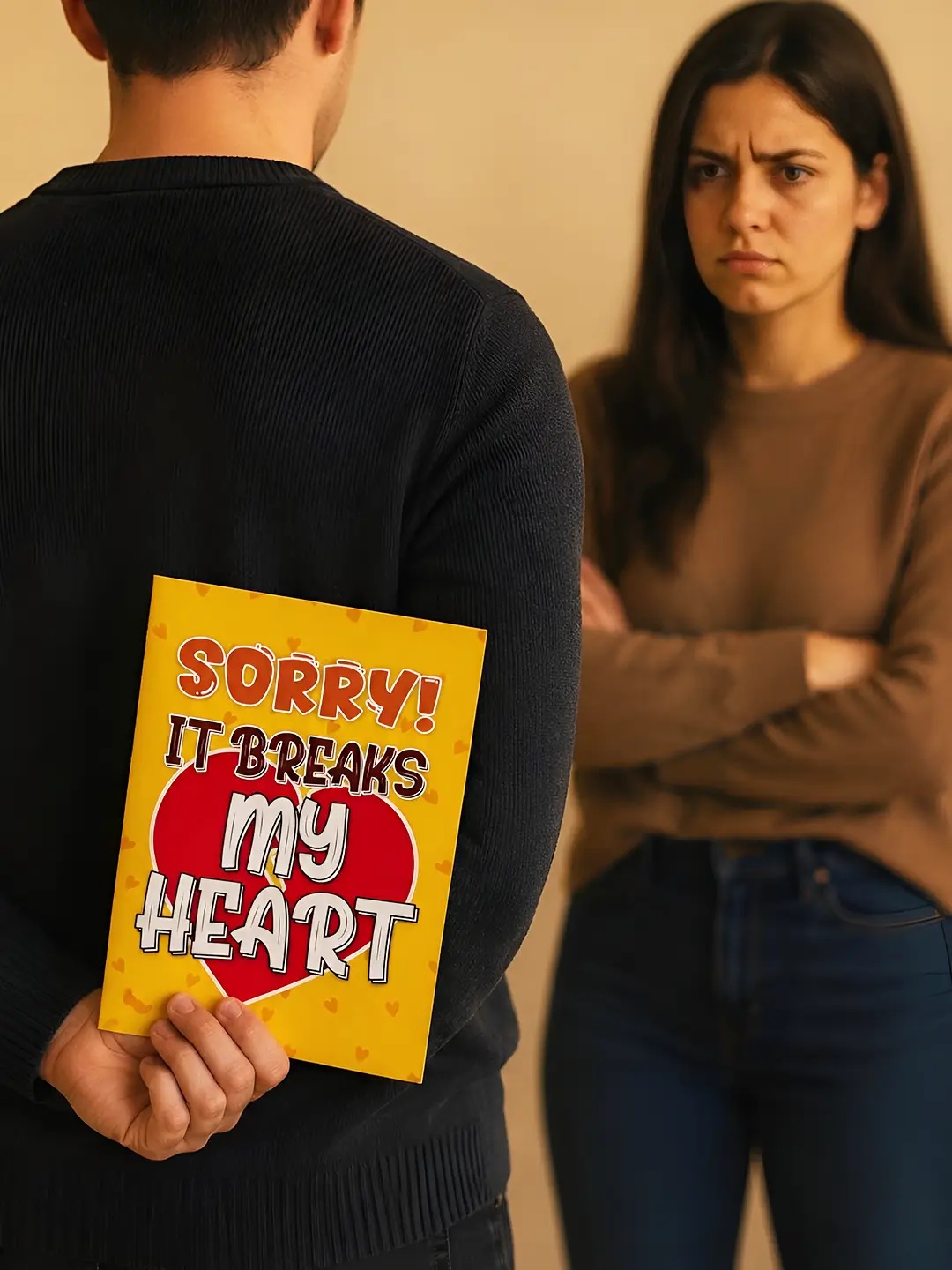 Sorry Mirror Card – Cute Apology Greeting Card with Heartfelt Mirror Surprise