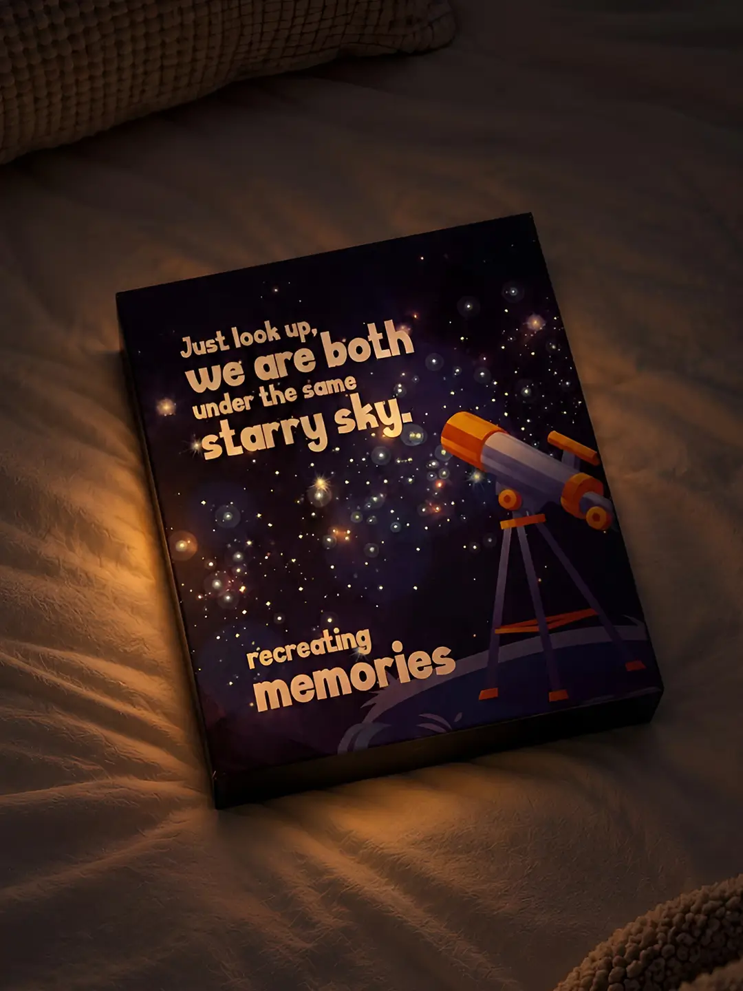 Starry Nights Lightup Card – Glow Up Box Card for Couples & Romantic Gifting
