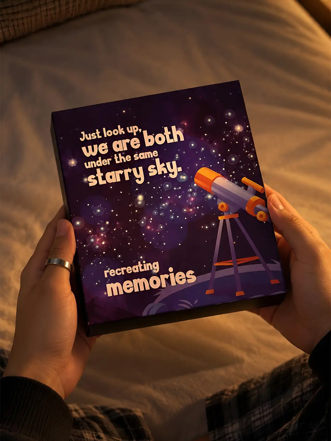 Starry Nights Lightup Card – Glow Up Box Card for Couples & Romantic Gifting