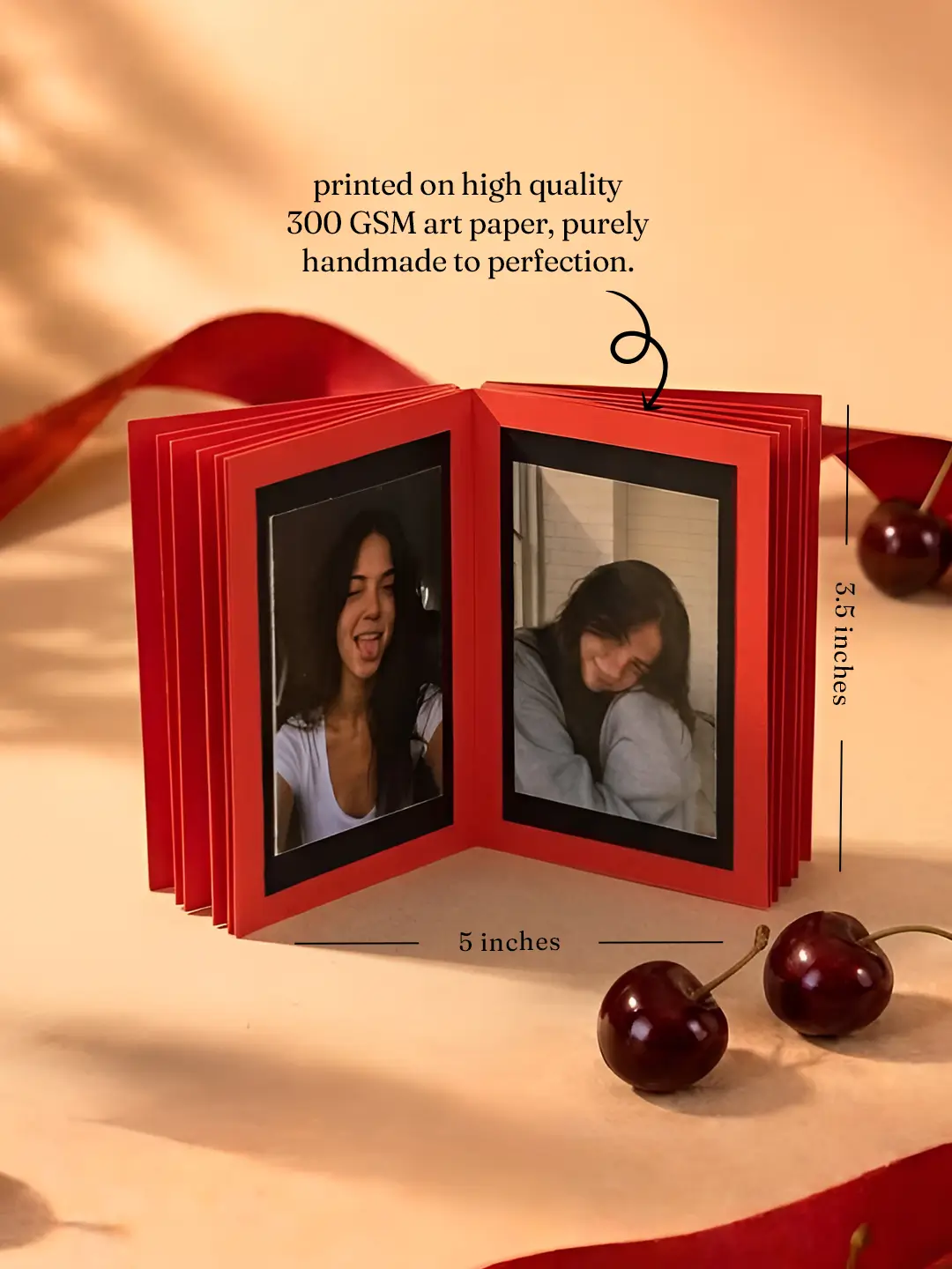 Strong Personality Handmade Photo Album – 20 Photo Memory Book | Premium Scrapbook Gift for Couples, Friends & Family