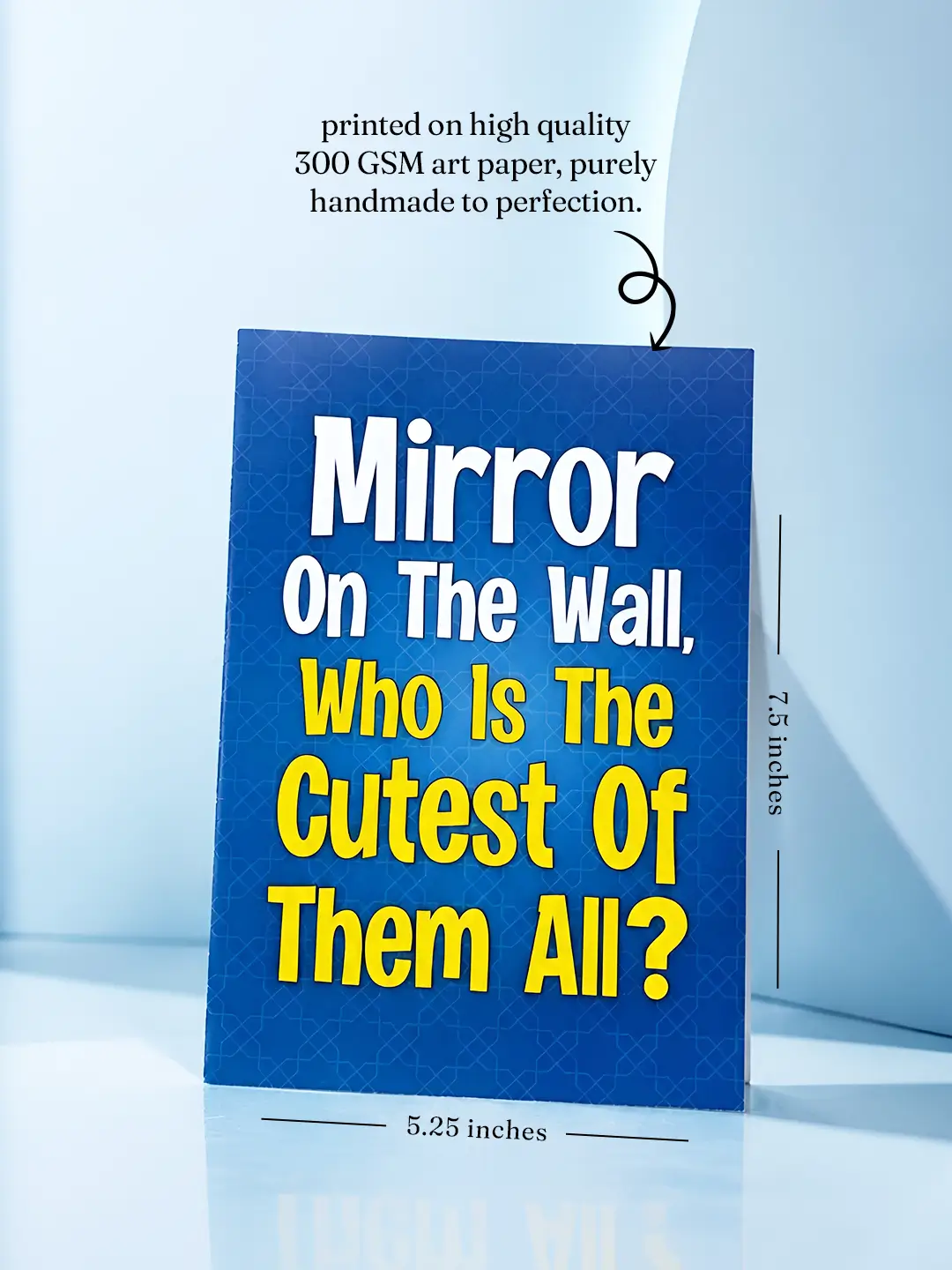 The Enchanted Mirror Mirror Card – “Who Is the Cutest?” Cute Surprise Greeting Card with Mirror