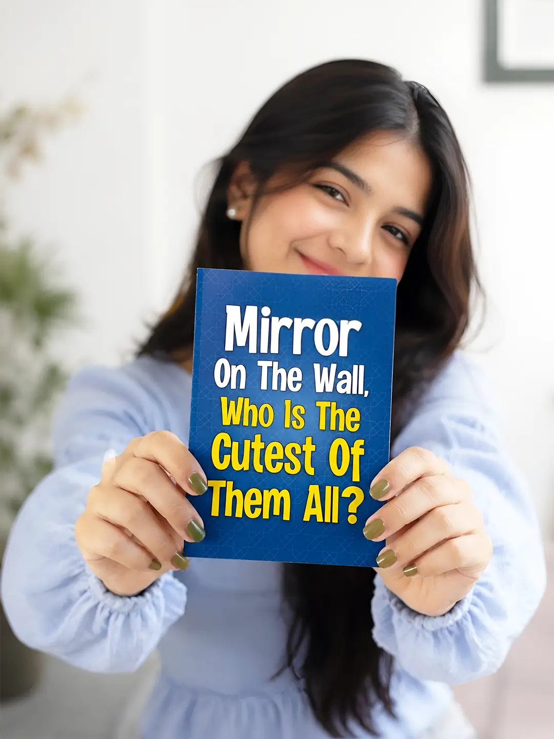 The Enchanted Mirror Mirror Card – “Who Is the Cutest?” Cute Surprise Greeting Card with Mirror