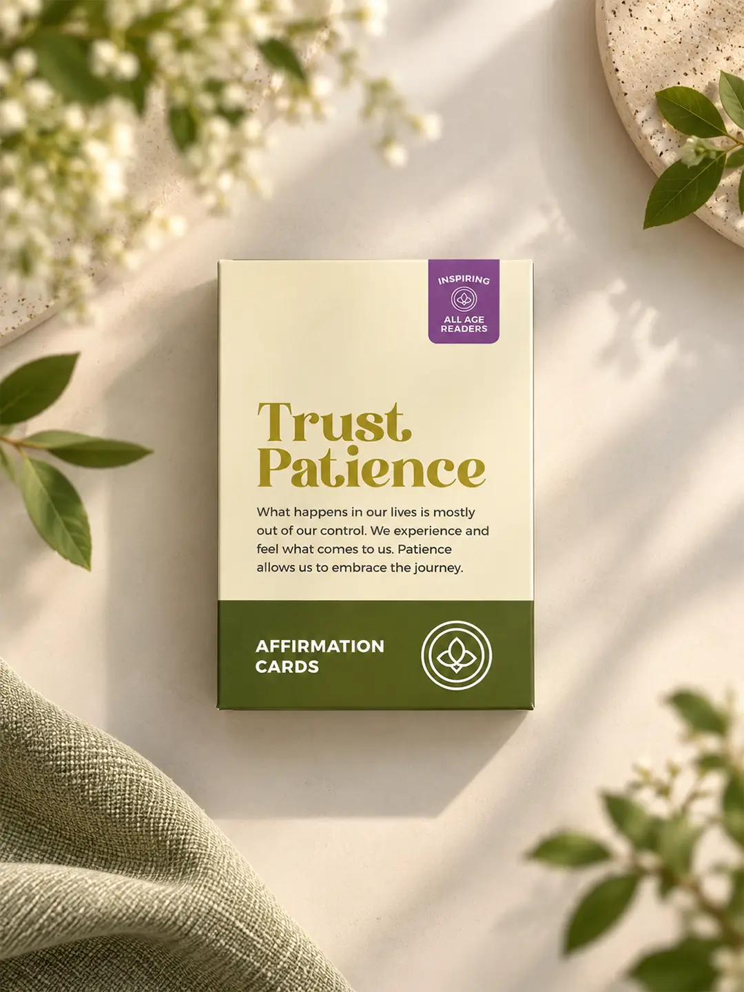Trust Patience Affirmation Cards – 40 Inspirational Cards for Patience & Positive Thinking