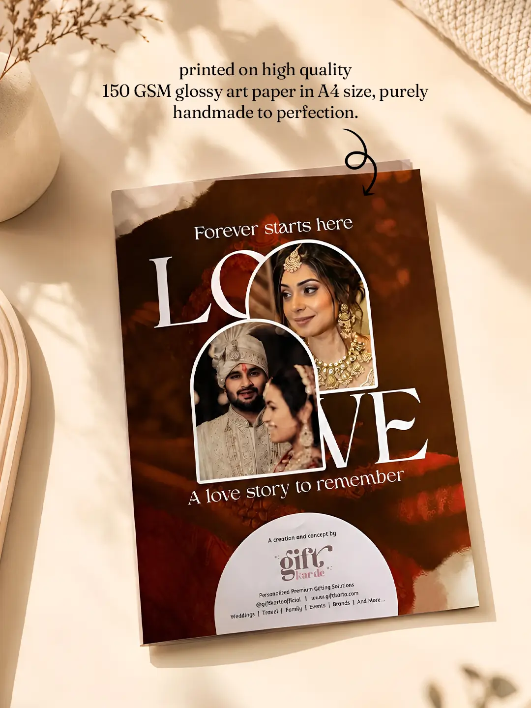 Unforgettable Moments Magazine – Personalized 12-Page A4 Photo Magazine | Custom Couple & Wedding Keepsake