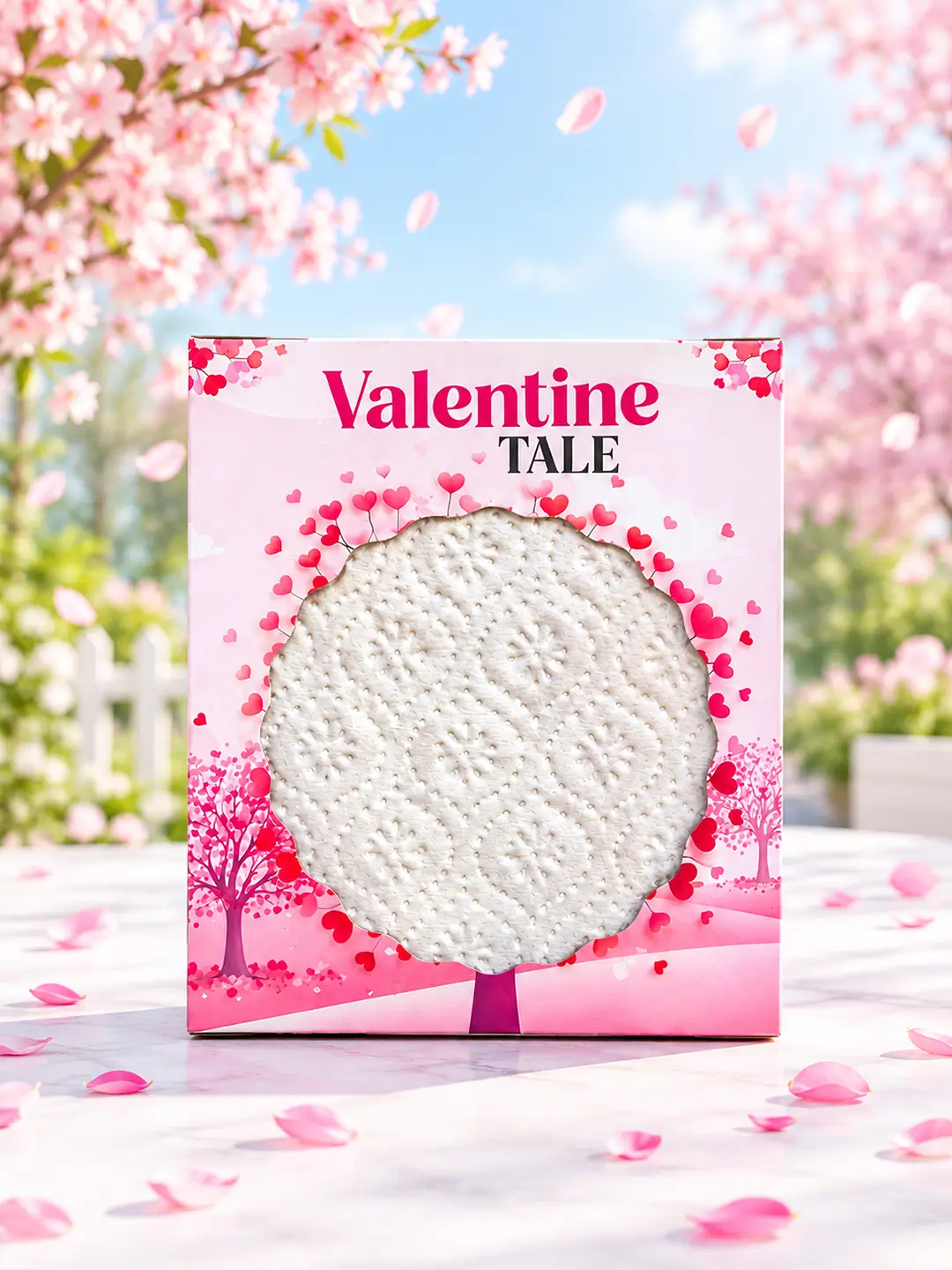 Valentine Tale Burnout Fire Card with hidden romantic message reveal