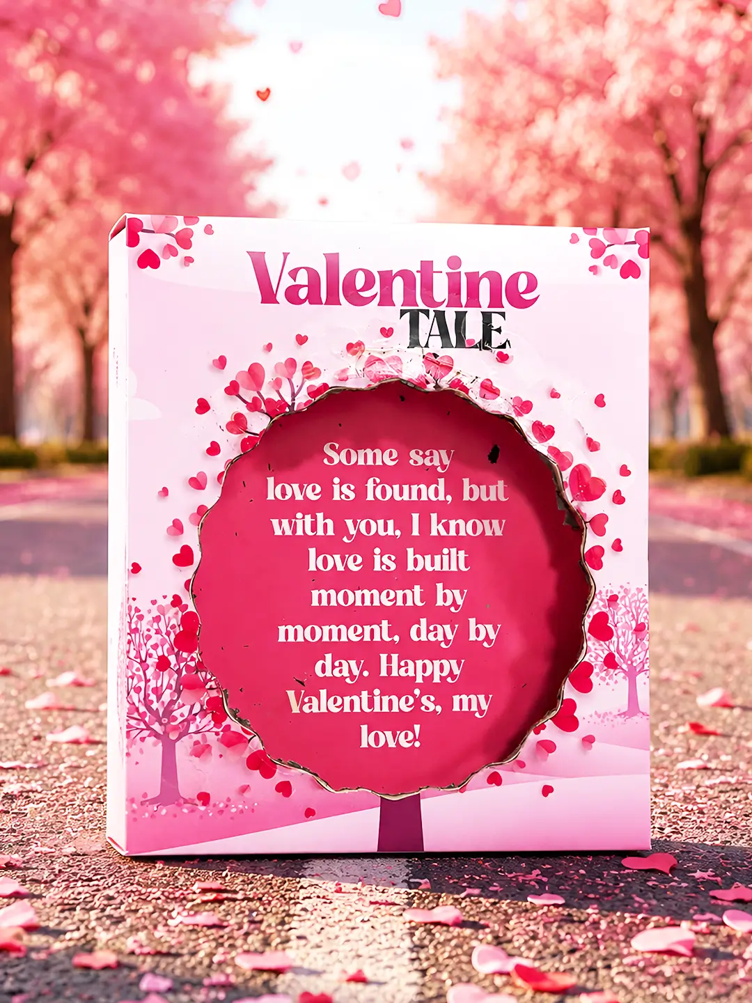 Valentine Tale Burnout Fire Card – Magical Valentine Surprise Message Card
