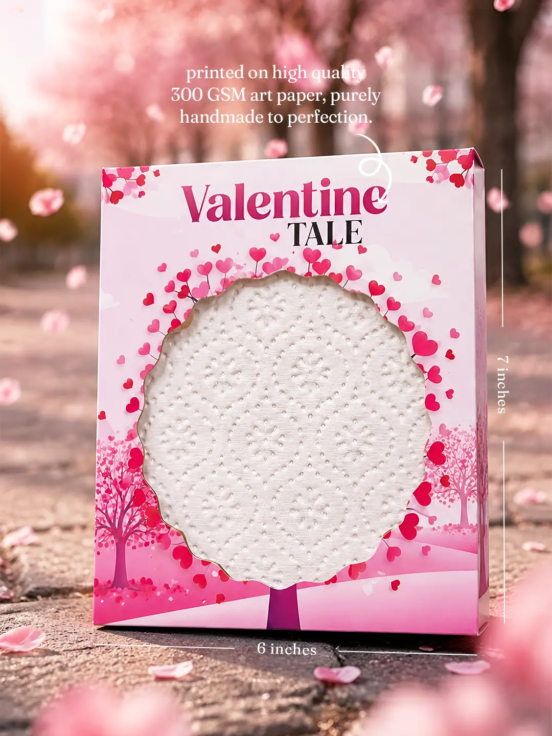 Valentine Tale Burnout Fire Card – Magical Valentine Surprise Message Card