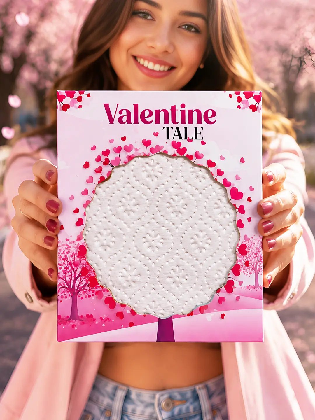 Valentine Tale Burnout Fire Card – Magical Valentine Surprise Message Card