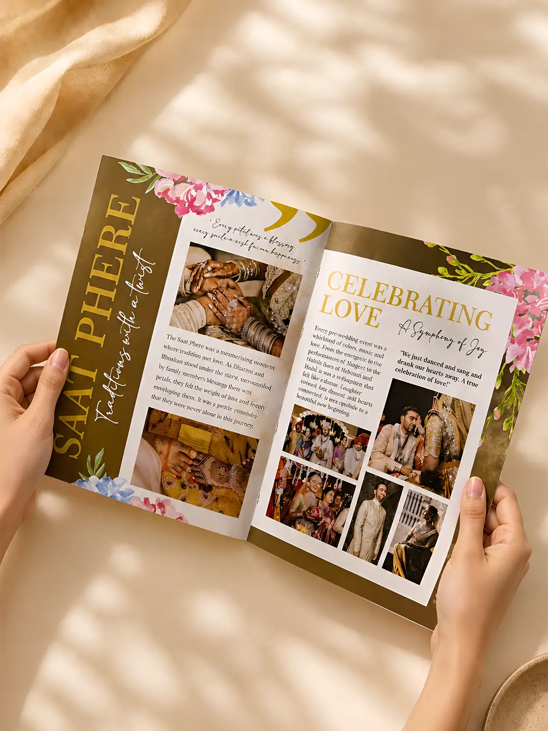 Wedding Magazine – Custom 12-Page A4 Wedding Story Magazine | Unique Couple Keepsake