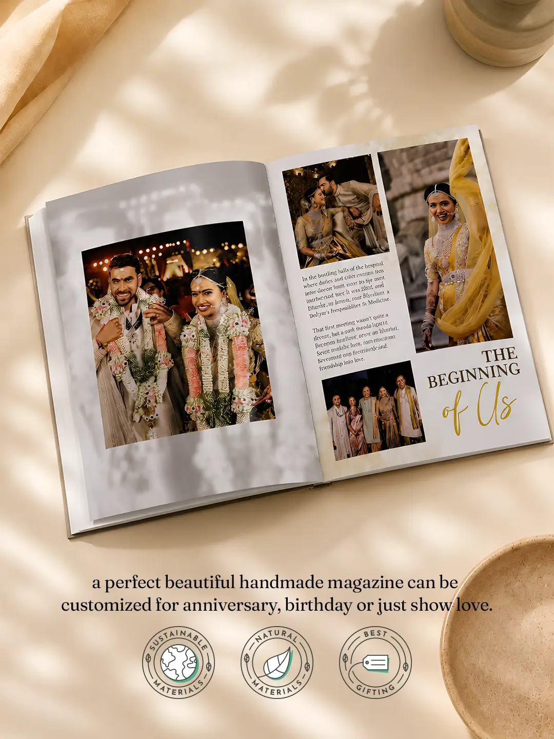 Wedding Magazine – Custom 12-Page A4 Wedding Story Magazine | Unique Couple Keepsake