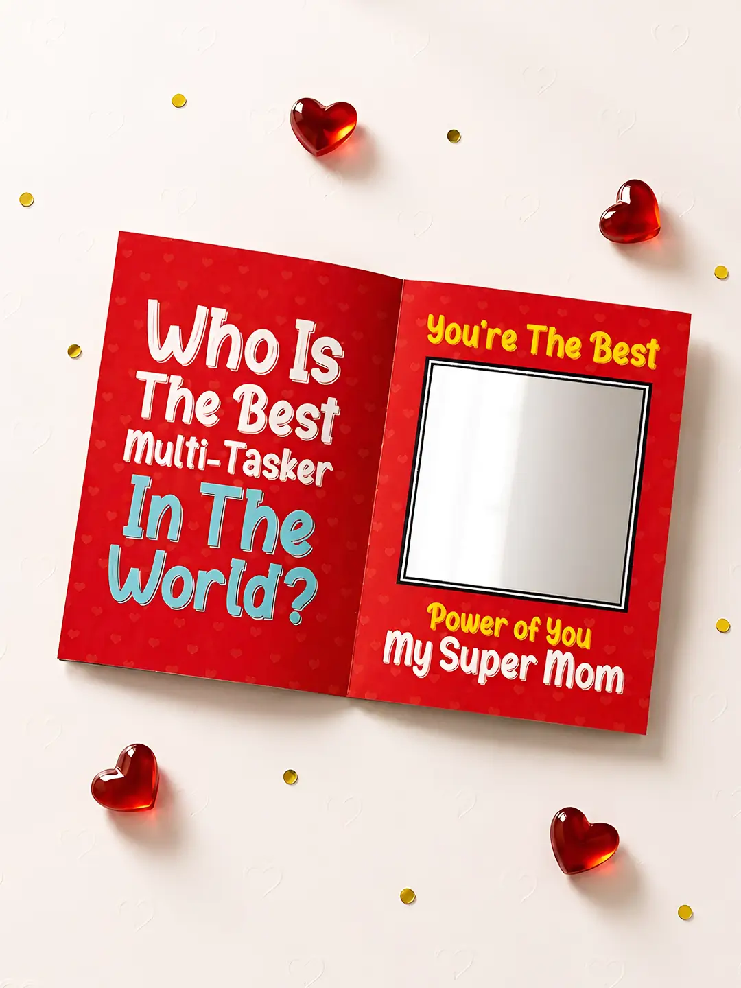 World’s Best Multitasker Mirror Card – Funny Greeting Card for Mom