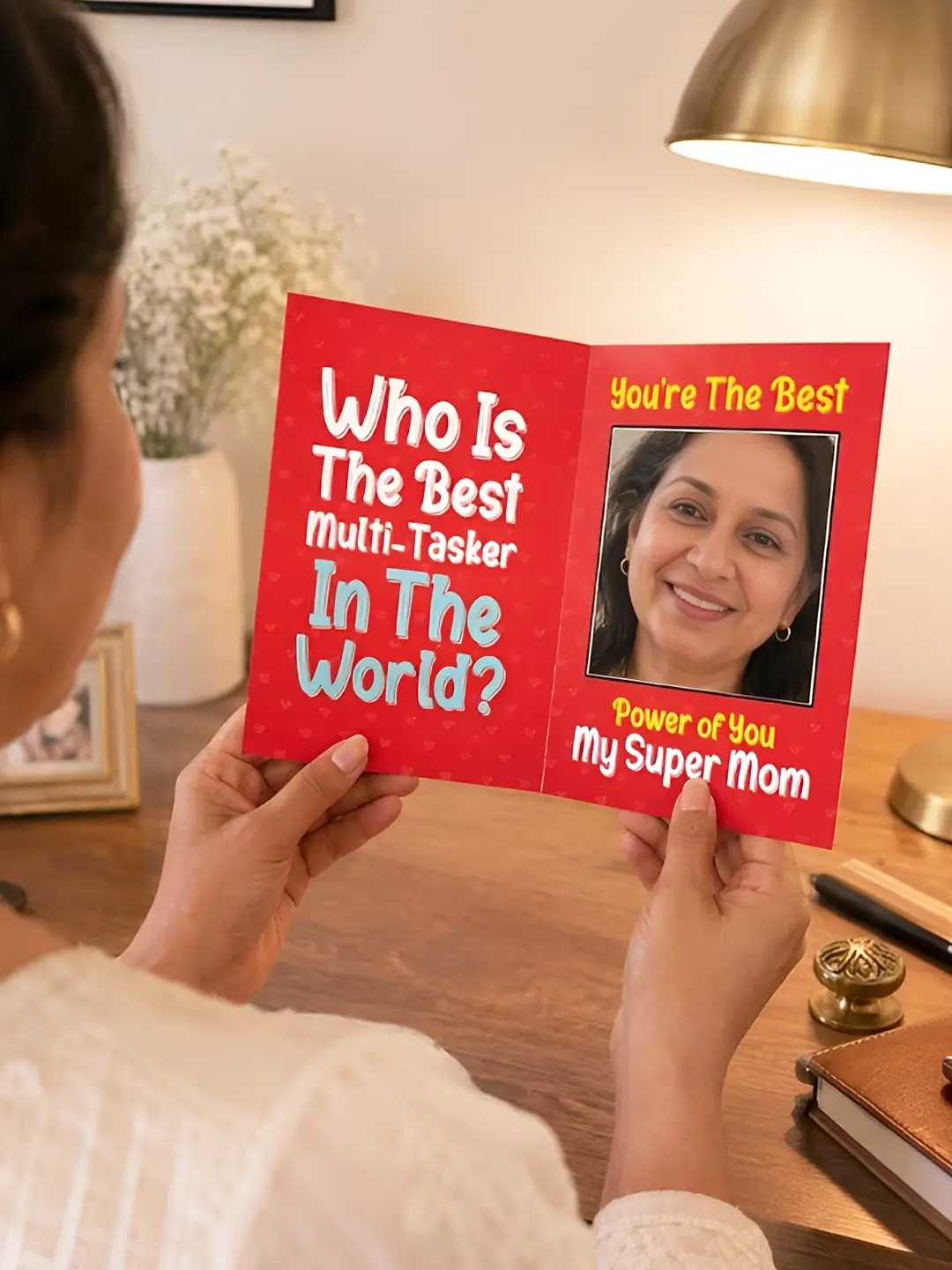 World’s Best Multitasker Mirror Card – Funny Greeting Card for Mom